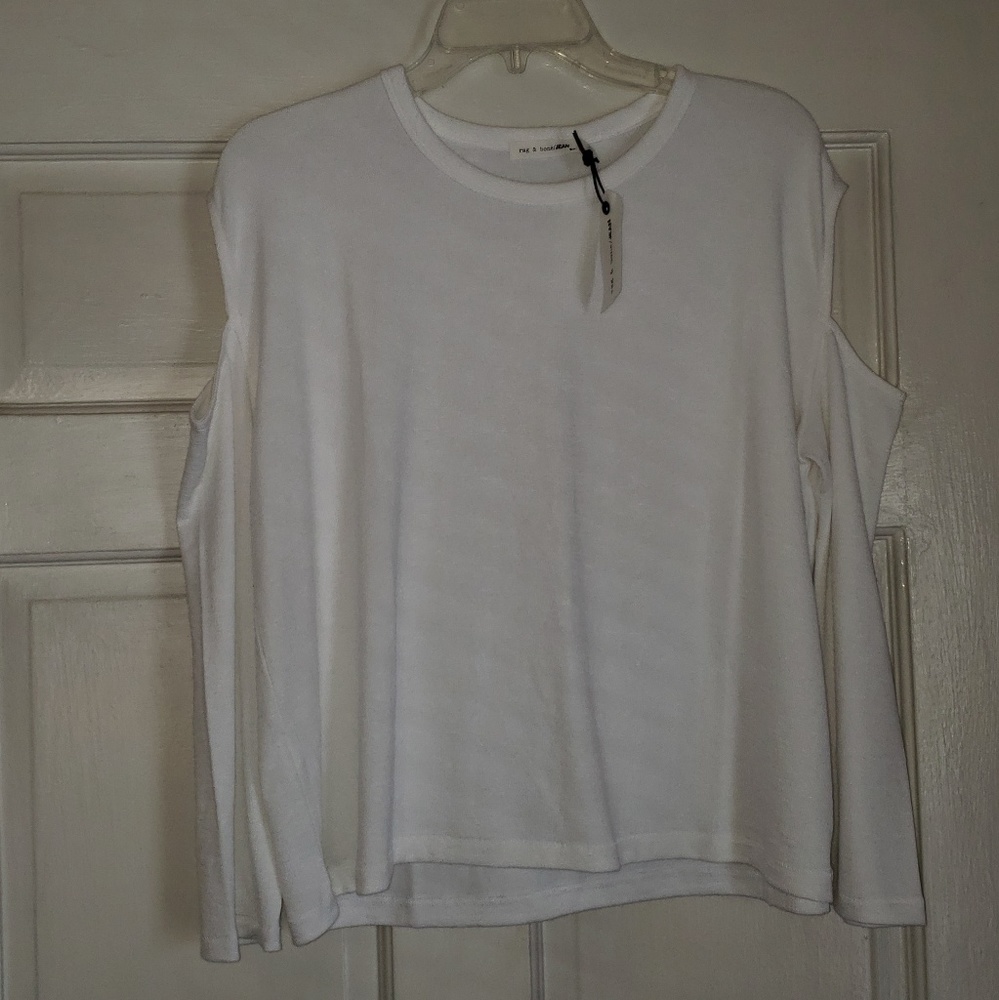On hold. NWT - Rag & Bone "Bright White Slash Long Sleeve"
